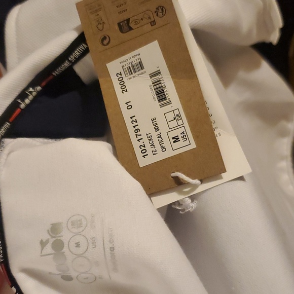 Diadora FZ zip up tennis jacket NWT - Picture 10 of 13